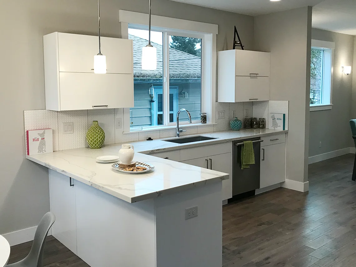 Eggshell Awning Style Cabinets 1