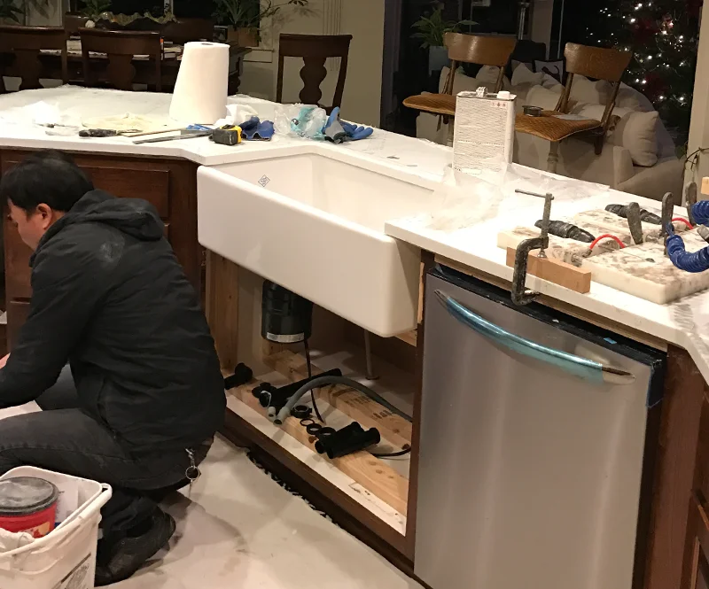 Tonstone Installing White Quartz Countertops 800x665